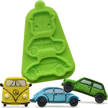 Forma na pečení Silikonová formička tři auta