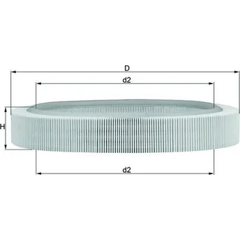 Vzduchový filtr Vzduchový filtr MAHLE LX 58