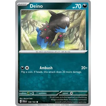 Sběratelská karetní hra Deino 138/193 - Paldea Evolved Typ karty: Non-Holo