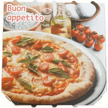 Jídlonosič Krabice na pizzu 32 x 32 x 3 cm PIZZA