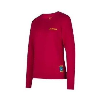 La Sportiva Climbing on the Moon Sweatshirt Women Fucsia/Giallo růžová L