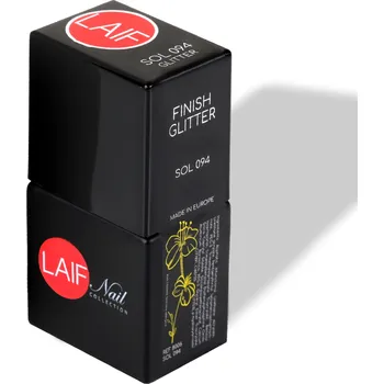 Umělé nehty Laif Finish UV/LED gel - Soak Off Finish Glitter 10ml