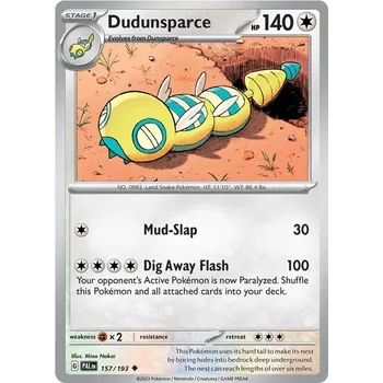 Karetní hra Dudunsparce 157/193 - Paldea Evolved Typ karty: Non-Holo