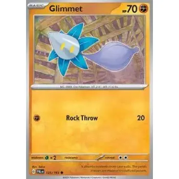 Sběratelská karetní hra Pokémon PAL 125/193 Glimmet - Paldea Evolved Stav: Near Mint, Verze: NORMAL