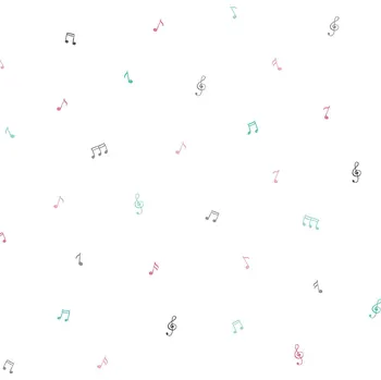 Tapeta ICH Wallcoverings Veselá papírová dětská tapeta s notami 451-2, Pippo, ICH Wallcoverings, velikost 0,53 x 10,05 m