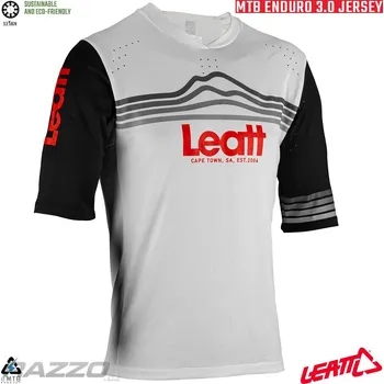 cyklistický dres Dres na kolo Leatt MTB 3.0 Enduro Jersey White 2023 M