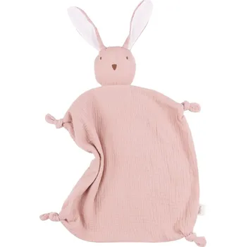 Houpací kůň Malomi Kids Růžový mušelínový muchláček Dudu Rabbit