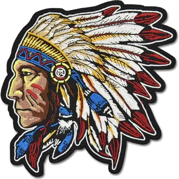 Nášivka Route 66 Indián 13m x 12 cm