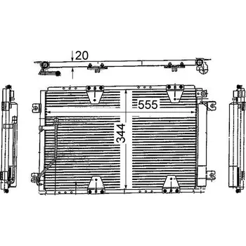 Výparník klimatizace Kondenzátor, klimatizace MAHLE AC 713 000S