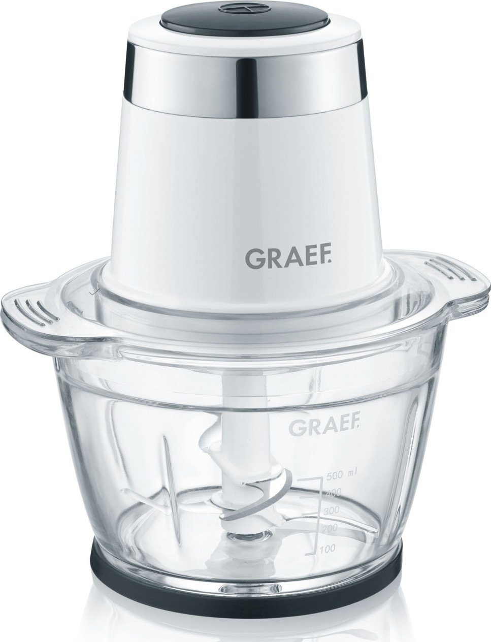GRAEF CH501EU, kuchyňský mini kutr, 500W, bílý
