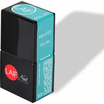 Umělé nehty Laif Gel lak zelený SOL - 246 Mojito 10ml