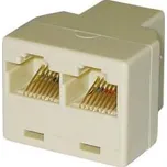 Rozbočovač RJ45 zásuvka, RJ45 zásuvka x2 vývody 8p8c