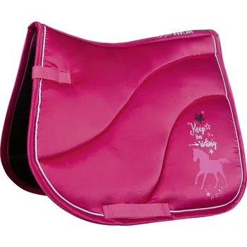 HKM Dečka podsedlová Keep on Riding HKM, všestranná, wine red PONY