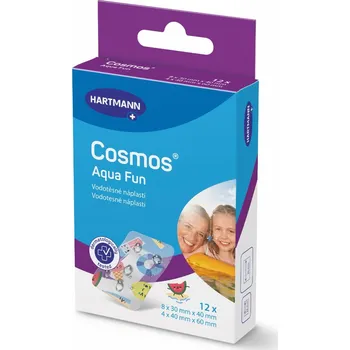 Náplast HARTMANN Cosmos Aqua Fun 3 x 4 cm 8 ks + 4 x 6 cm 6 ks