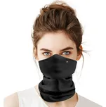 LeFleur Nákrčník proti virům a prachu s kamenem Swarovski černý