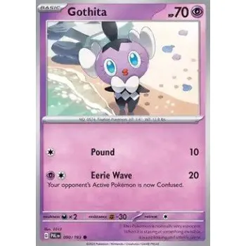 Sběratelská karetní hra Pokémon PAL 090/193 Gothita - Paldea Evolved Stav: Near Mint, Verze: REVERSE HOLO