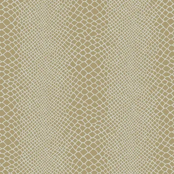 Tapeta Origin Zlatohnědá vliesová tapeta, imitace hadí kůže 347341, Luxury Skins, Origin, velikost 0,53 x 10,05 m