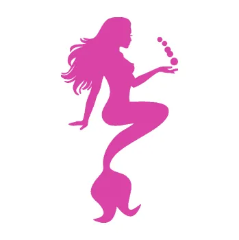 Samolepící dekorace Mořská panna 005 pravá s bublinkami (16 - růžová) SAMOLEPKA NA AUTO, NÁLEPKA, FÓLIE, POLEP, TUNING, VLASTNÍ TEXT, TISK, AUTOSAMOLEPKY.cz, POLEPY, OBRÁZEK, LOGO, 3D STICKERS