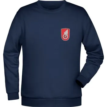 Pánská mikina Mikina 14. pluk logistické podpory - simple - námořní modrá