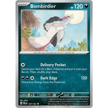 Karetní hra Bombirdier 147/193 - Paldea Evolved Typ karty: Reverse Holo