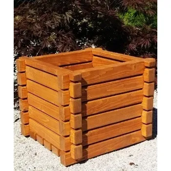 Truhlík Tesařství Luňáček s.r.o Zahradní dřevěný truhlík - 50x50x42 - smrk