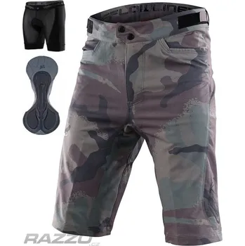 Kraťasy na kolo s vložkou TroyLeeDesigns Flowline Short Camo Woodland 2023 38
