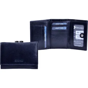 Peněženka SEGALI Dámská peněženka s kovovým rámečkem SG-870 černá