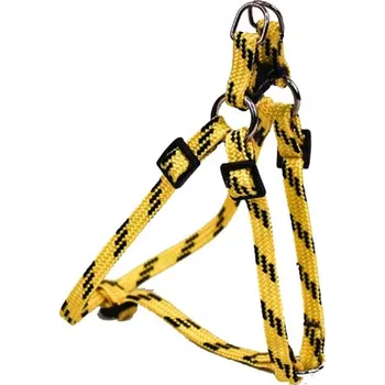 Postroj pro psa BAFPET Kšírky popruhové NYLON, barevno-černé Barva: Žlutá, Rozměr: 10mm x OH 27-41cm 18411