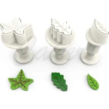 Čokoláda Sada pístových vypichovačů-mini listy 3druhy