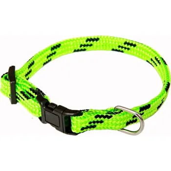 Obojek pro psa BAFPET Popruhové obojky NYLON, barevno-černé Barva: Zelená, Rozměr: 10mm x 18-26cm 18105