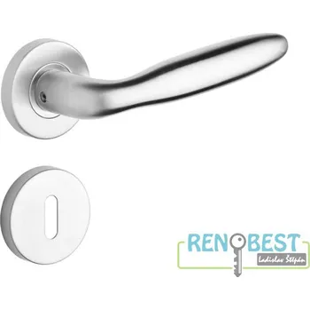 Dveřní kování ROSTEX Dveřní kování BOLZANO s čepy Provedení: pro vložku - PZ, Povrchová úprava: nerez mat