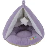 Nobby PUPPY plyšový stan pro psy růžová 50x37cm