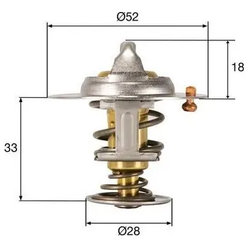 Těsnění motoru Termostat, chladivo MAHLE TX 327 92D