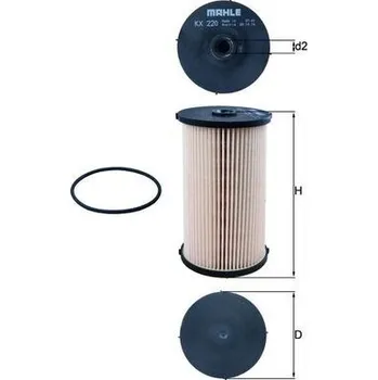 Filtr do auta Palivový filtr MAHLE KX 220D