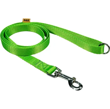 Vodítko pro psa BAFPET Popruhová vodítka JEDNOBAREVNÁ Barva: Zelená, Rozměr: 15mm x 150cm 18208J