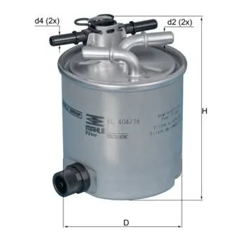 Palivový filtr Palivový filtr KNECHT KL 404/16