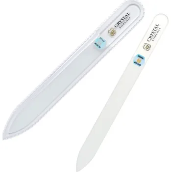 Skleněný pilníček na nehty 14 cm s logem Bohemia Crystal – zdobený kameny Swarovski