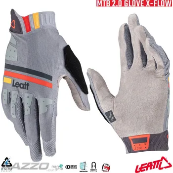 Rukavice na kolo Leatt MTB 2.0 X-Flow Glove Titanium 2023 9 - M