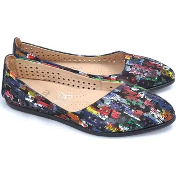 Dámské baleríny Iberius 158-515 DÍRKOVANÉ Black multicolor, vel. 37