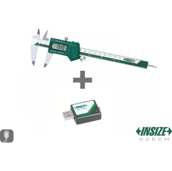 Posuvné měřítko Sada: digitální posuvné měřítko 200/0,01 mm s integrovaným ZigBee + jednokanálový přijímač dat INSIZE