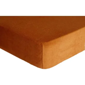 Prostěradlo DekorTextil Dětské napínací prostěradlo FROTÉ Premium hnědé ROZMĚR: (š/d/v) 60 x 120 x 20 cm