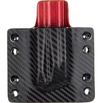 Příslušenství pro sportovní střelbu RH Holsters OWB - Heckler & Koch P30/SFP9 - vnější kydexové pouzdro na 1 zásobník - plný sweatguard - carbon/červená Umístění pouzdra: Pravý bok (levák)