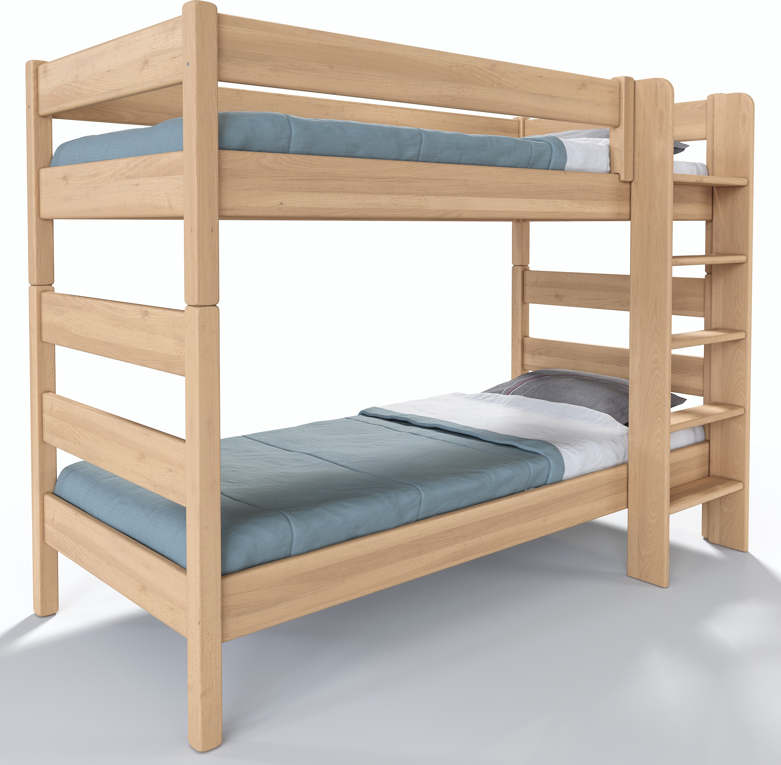 Buková patrová postel Junior 1