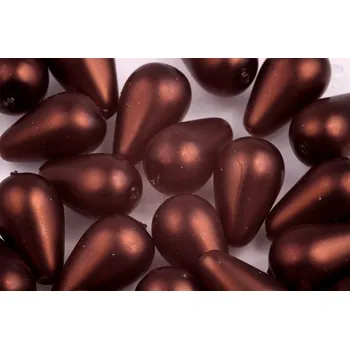 Korálek Vosk. hruška č. 19A (17x10mm)