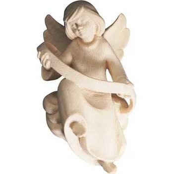 Vánoční dekorace Ornatis Anděl Provedení: Přírodní bez malování, Velikost stojících figur dospělých postav: 23 cm Dřevěná vyřezávaná soška anděla - Gloria Anděl