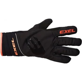 Rukavice EXEL THERMO+ Glove, černá/oranžová/bílá teplé rukavice na běžky Velikost rukavic: 9