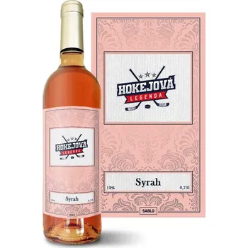 Víno Sablio Růžové víno Hokejová legenda: 0,75 l