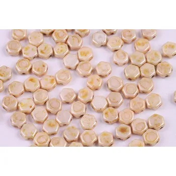 Korálek Dvoudírkový hexagon č. 117