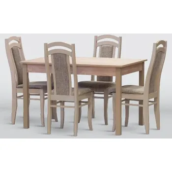 Jídelní set STIMA Jídelní set Family rs-Aida (Dub sonoma) VARIANTA PROVEDENÍ: stůl (d/š/v) 140 x 80 x 77 cm + 4 židle