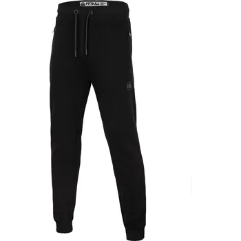 PitBull West Coast - pánské tepláky SMALL LOGO premium pique černé 3XL